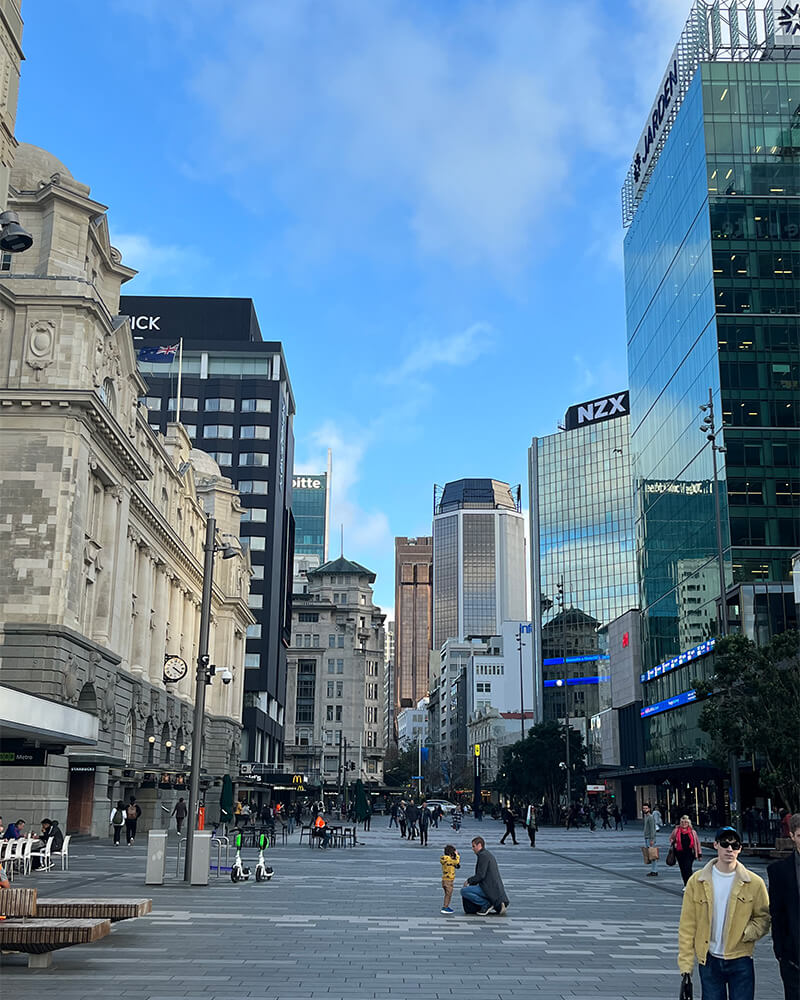 Auckland Innenstadt mir Wolkenkratzern